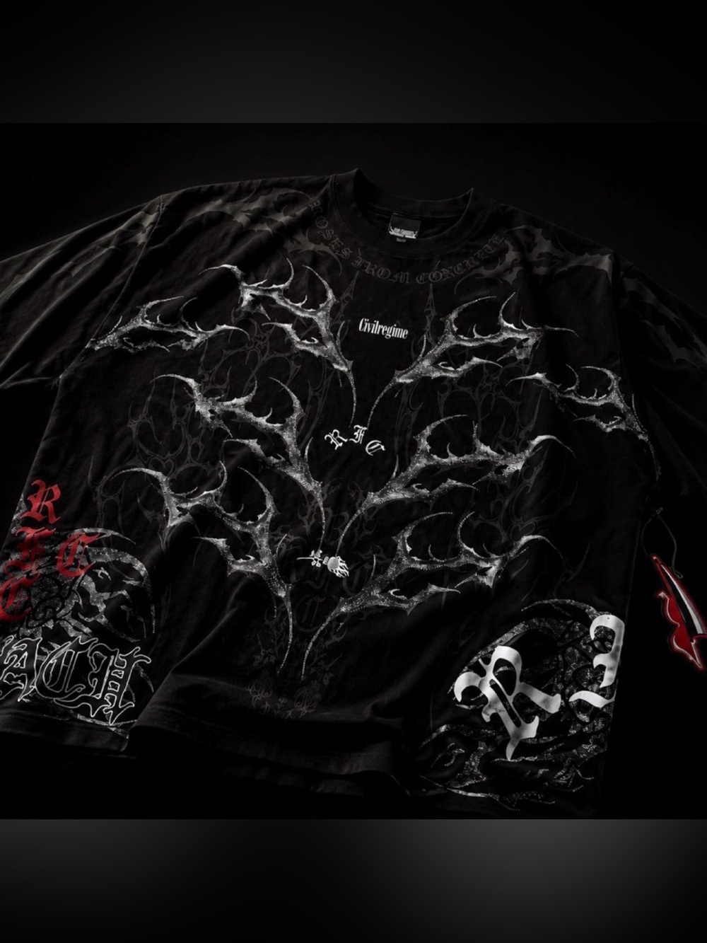 Civil Regime × Bleach Zangetsu 199X Oversized Tee - Size XL - NWT - Picture 2 of 3